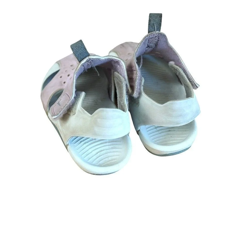 Nike Sunray Protect 2 Kids Size 7 Pink White Water Sandals Shoes